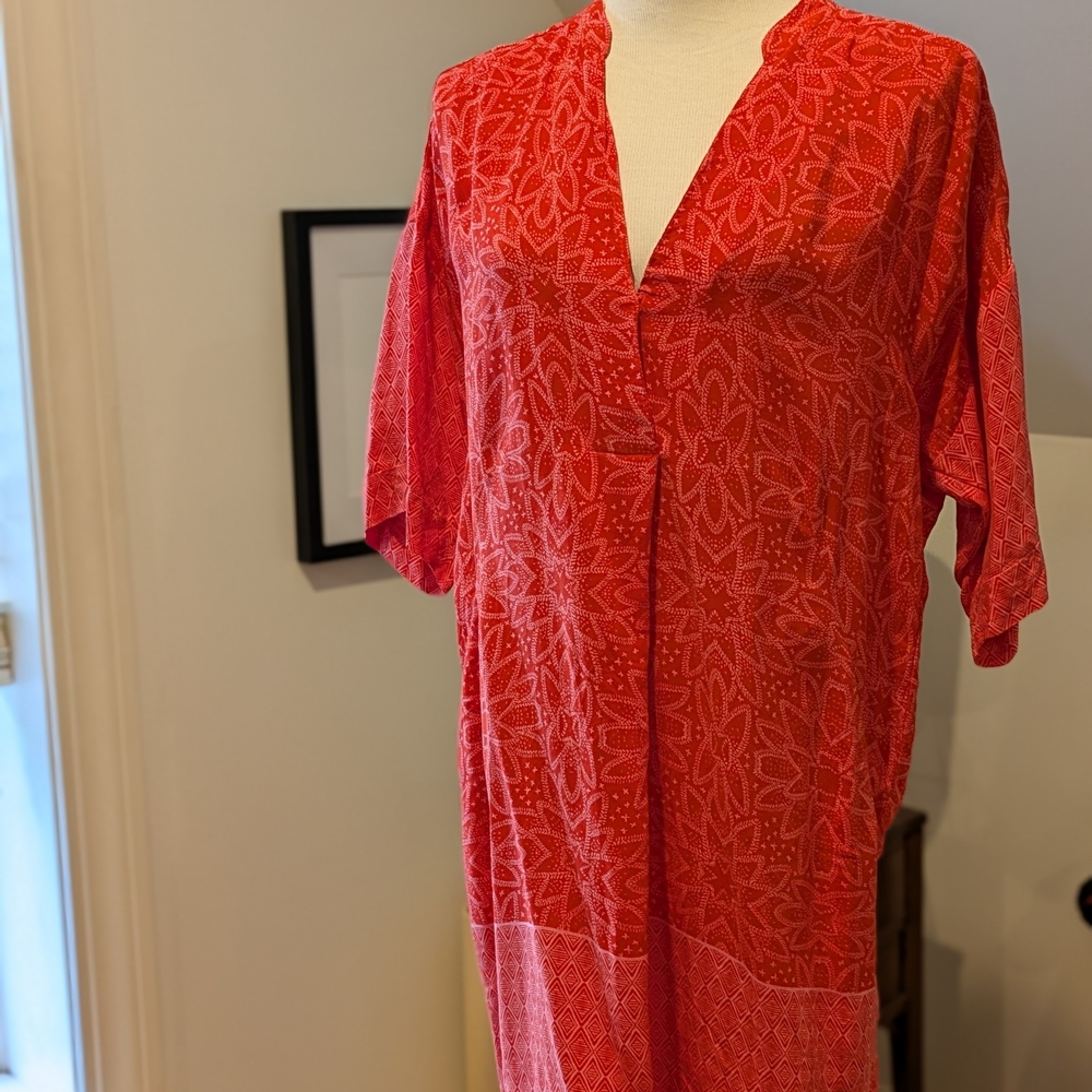 Whistles Red Print Minidress SM